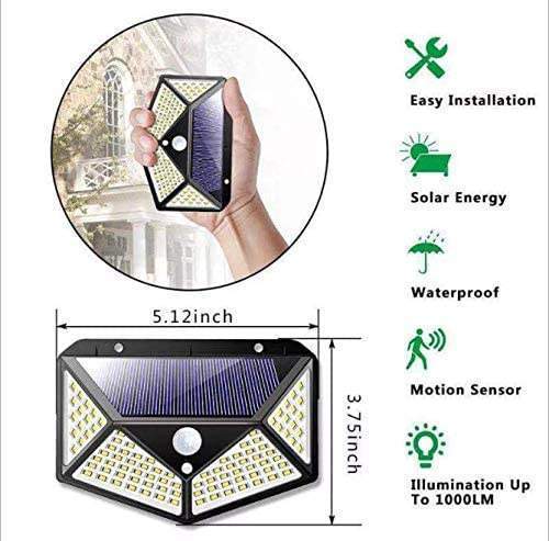 Lámpara solar para exterior 100 Leds (LSE-100LED)