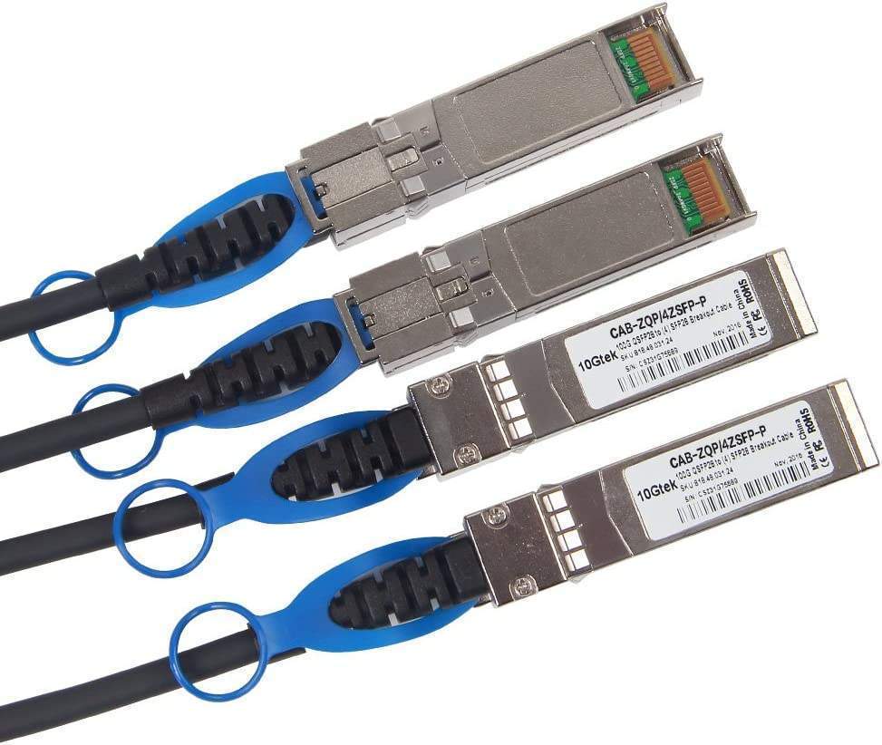 DAC QSFP28 (100G) a (4x)SFP28 (25G) 3 metros