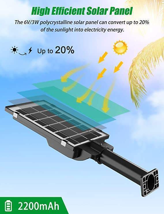 Lámpara solar para exterior 156 Led (LSE-P-1000L)