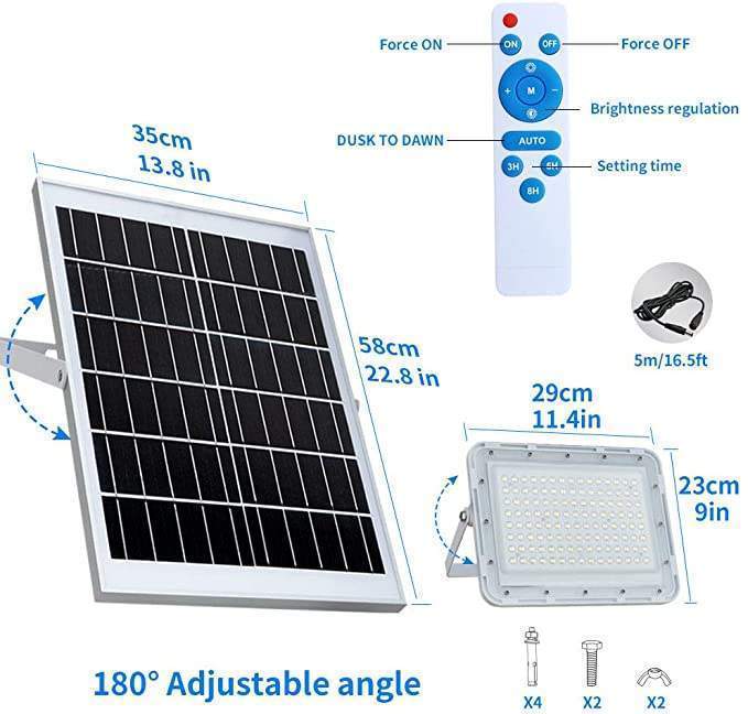 Lámpara solar led para exterior 24000 Lúmenes (RSE-P-24000L)