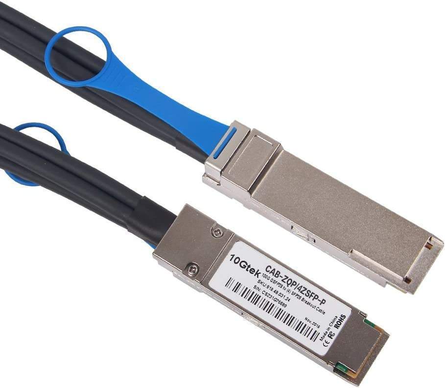DAC QSFP28 (100G) a (4x)SFP28 (25G) 3 metros
