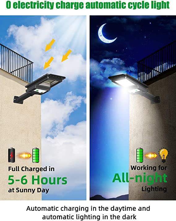 Lámpara solar para exterior 156 Led (LSE-P-1000L)