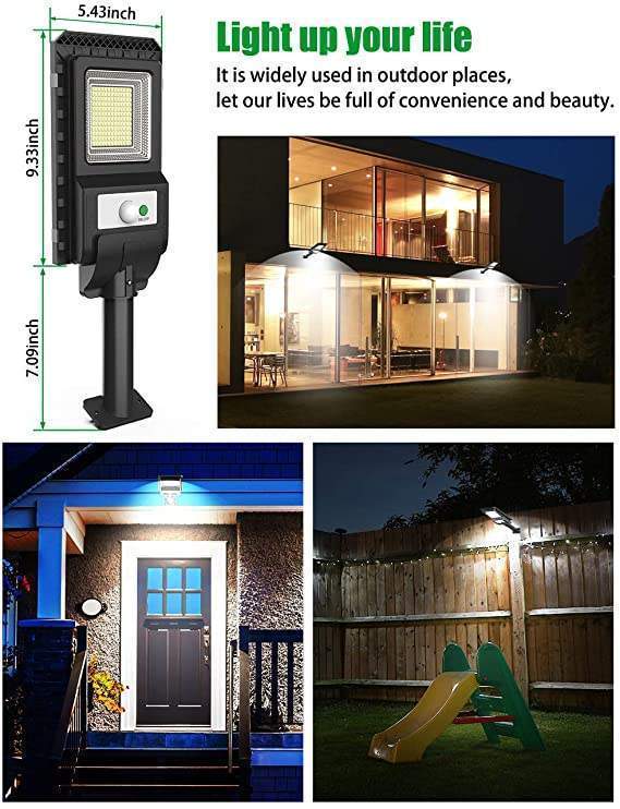 Lámpara solar para exterior 156 Led (LSE-P-1000L)